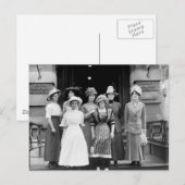 Landmeisjes nemen New York, 1910 Briefkaart (Voorkant / Achterkant)