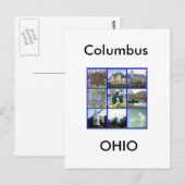 Landmerk Columbus, Ohio Briefkaart (Voorkant / Achterkant)