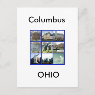 Landmerk Columbus, Ohio Briefkaart