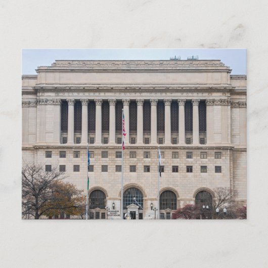 landmerk graafschap milwaukee provinciale rechtban feestdagenkaart (Voorkant)