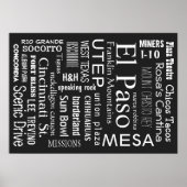 Landmerken El Paso TX Poster (Voorkant)