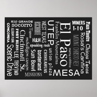 Landmerken El Paso TX Poster