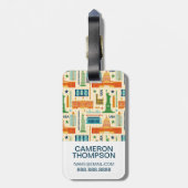 Landmerken van de Verenigde Staten van Amerika Bagagelabel (Achterkant verticaal)