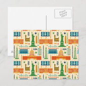 Landmerken van de Verenigde Staten van Amerika Briefkaart (Voorkant / Achterkant)