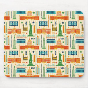 Landmerken van de Verenigde Staten van Amerika Muismat