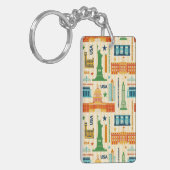 Landmerken van de Verenigde Staten van Amerika Sleutelhanger (Voorkant Links)