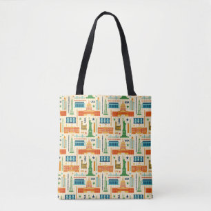 Landmerken van de Verenigde Staten van Amerika Tote Bag