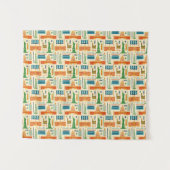 Landmerken van de Verenigde Staten van Amerika Wandkleed (Voorkant (horizontaal))