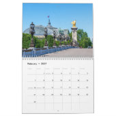Landmerken van Parijs Kalender (Feb 2027)