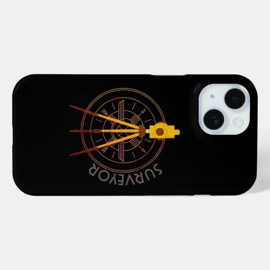 Landmeter Case-Mate iPhone Case (Achterkant (horizontaal))