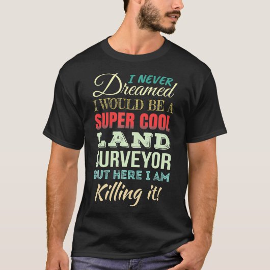 Landmeter Grappige cadeauwaardering T-shirt (Voorkant)