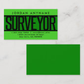 landmeter groen Visitekaartje (Voorkant / Achterkant)