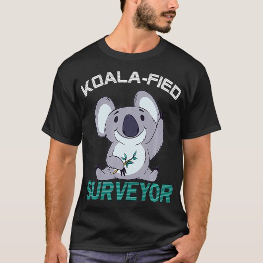 Landmeter Koalafied Gekwalificeerd T-shirt (Voorkant)