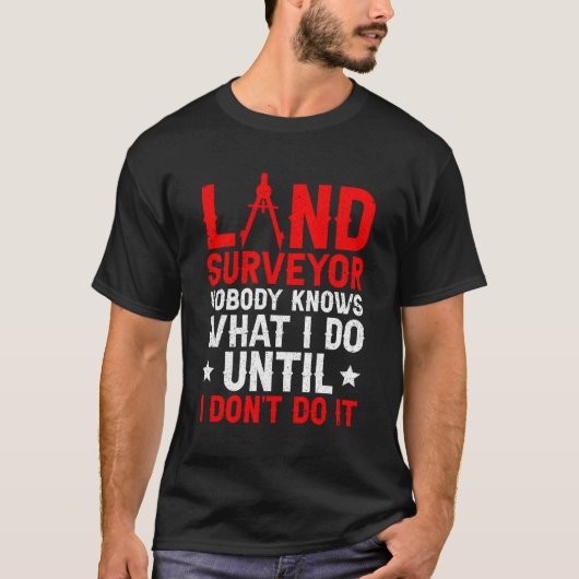 Landmeter Landmeting Landmeting T-shirt (Voorkant)