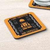 Landmeters Bier Onderzetter (Linkerzijde)