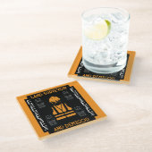 Landmeters Glazen Onderzetter (Schuin)