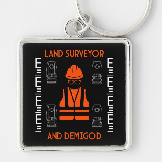 Landmeters Sleutelhanger (Voorkant)