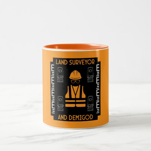 Landmeters Tweekleurige Koffiemok (Center)