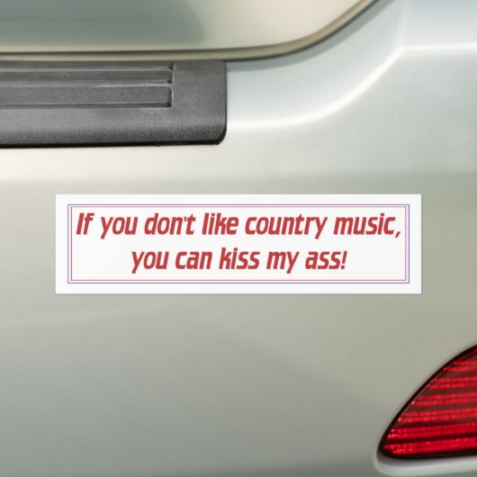 Landmuziek Bumpersticker (Op auto)