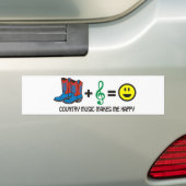 Landmuziek Bumpersticker (Op auto)
