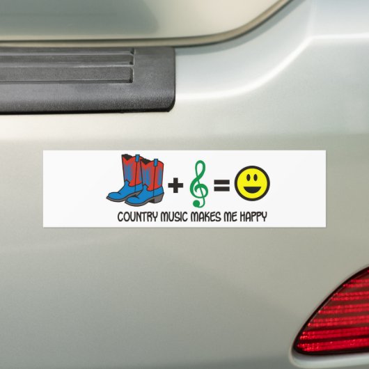 Landmuziek Bumpersticker (Op auto)
