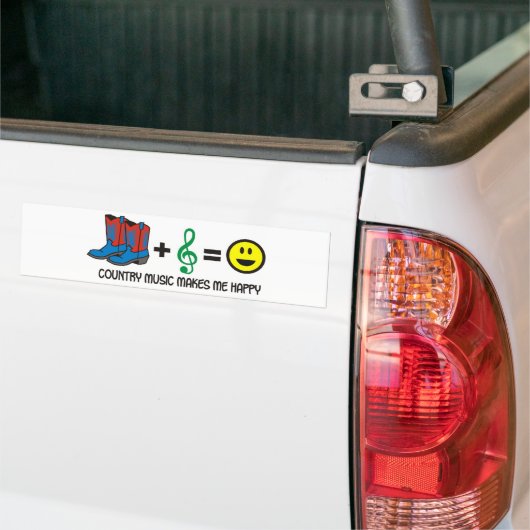 Landmuziek Bumpersticker (Op Truck)