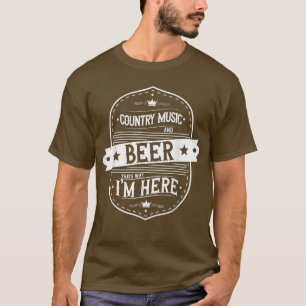 Landmuziek en bier Daarom ben ik hier Beer Lo T-shirt