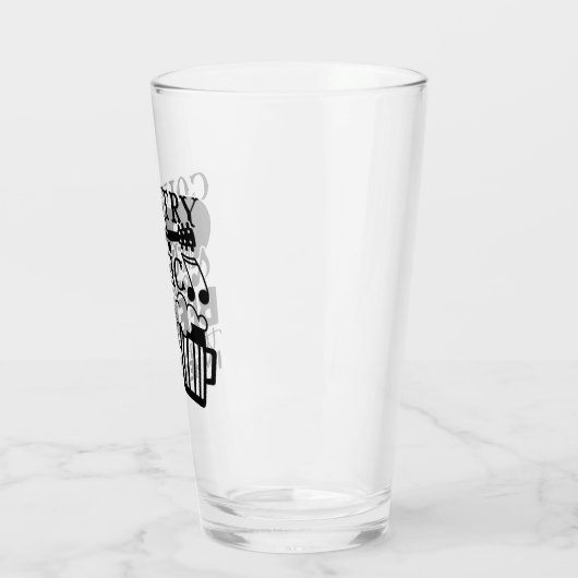 Landmuziek en bier daarom ben ik hier glas (Links)