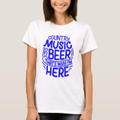 Landmuziek en bier t-shirt (Voorkant)