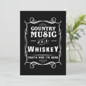 Landmuziek en whisky daarom ben ik hier bedankkaart (Staand voorkant)