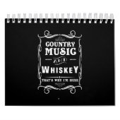Landmuziek en whisky daarom ben ik hier kalender (Hoes)