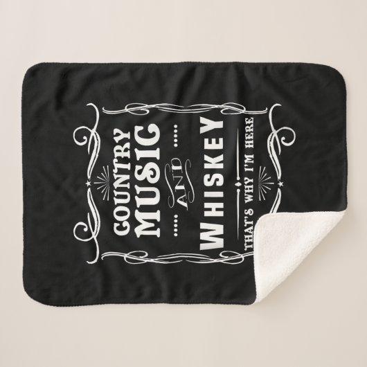 Landmuziek en whisky daarom ben ik hier sherpa deken (Voorkant (horizontaal))