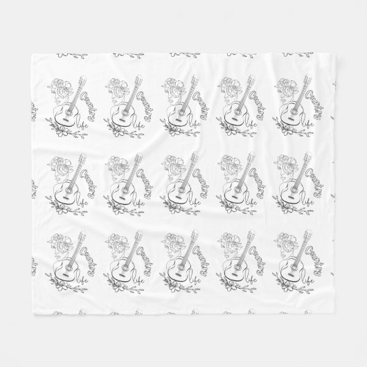 Landmuziek Fleece Deken (Voorkant (Horizontaal))