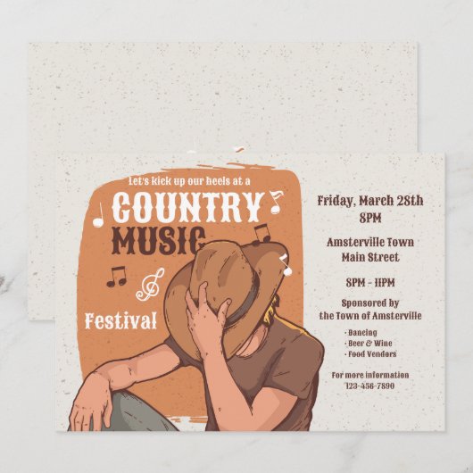 Landmuziek Kaart (Voorkant / Achterkant)