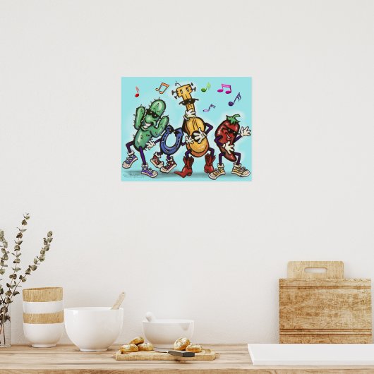 Landmuziek Poster (Keuken)