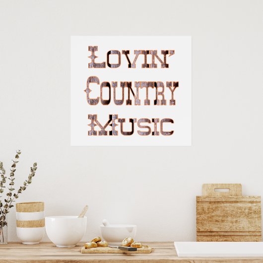 Landmuziek Poster (Keuken)