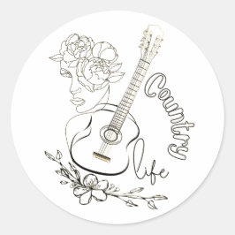 Landmuziek Ronde Sticker