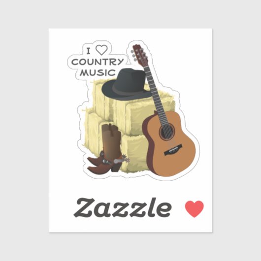 Landmuziek Sticker (Vel)