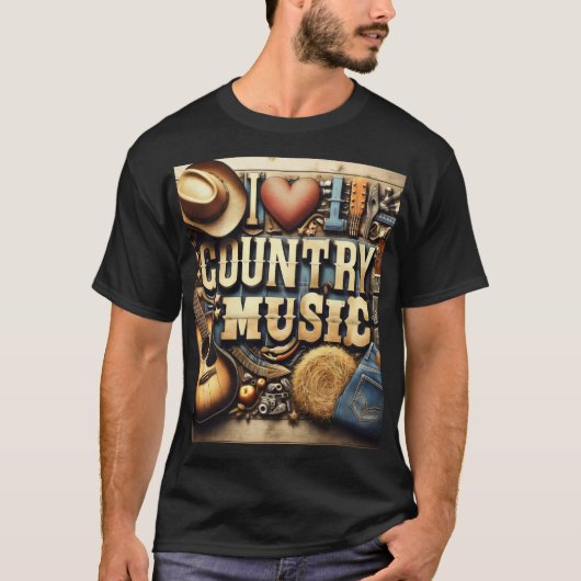 Landmuziek. T-shirt (Voorkant)
