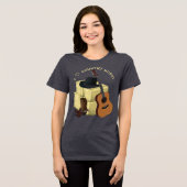 Landmuziek Tri-Blend Shirt (Voorkant volledig)