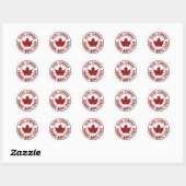 Landnaam Rood lef Maple Product Mini Label (Vel)