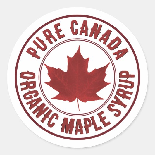 Landnaam Rood lef Maple Product Mini Label (Voorkant)
