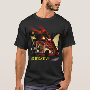 landnegatief bezeten bus t-shirt