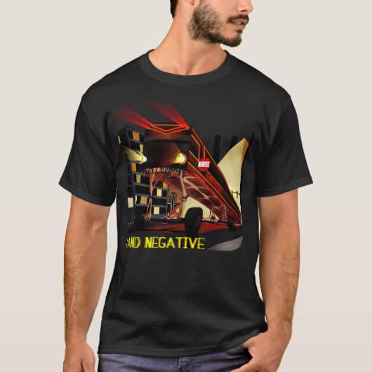 landnegatief bezeten bus t-shirt (Voorkant)