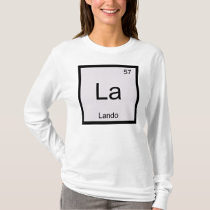 Lando Naam Chemie Element Periodiek Systeem T-shirt