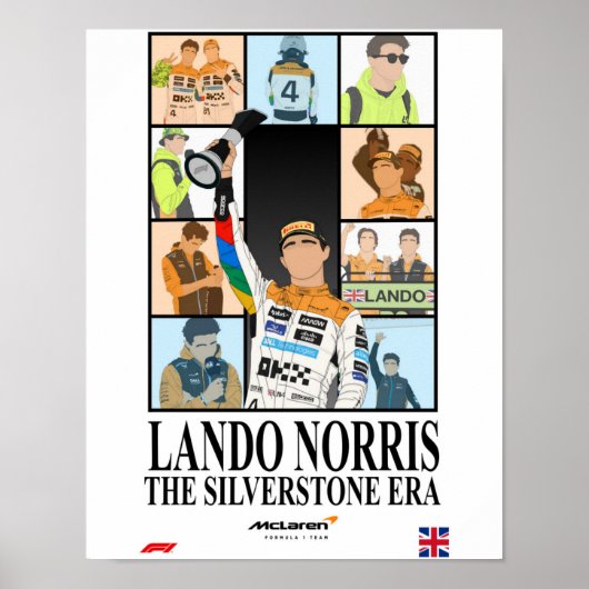 Lando Norris Grand Prix Poster (Voorkant)