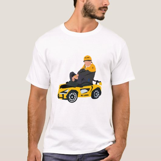 Lando Norris illustratie T-shirt (Voorkant)