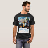 Lando Norris Mclaren Monaco Grand Prix 2021 Poster T-shirt (Voorkant volledig)