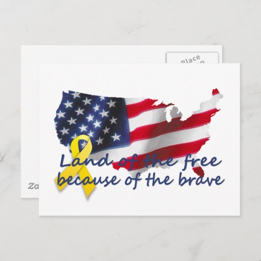 landofthefree briefkaart (Voorkant / Achterkant)