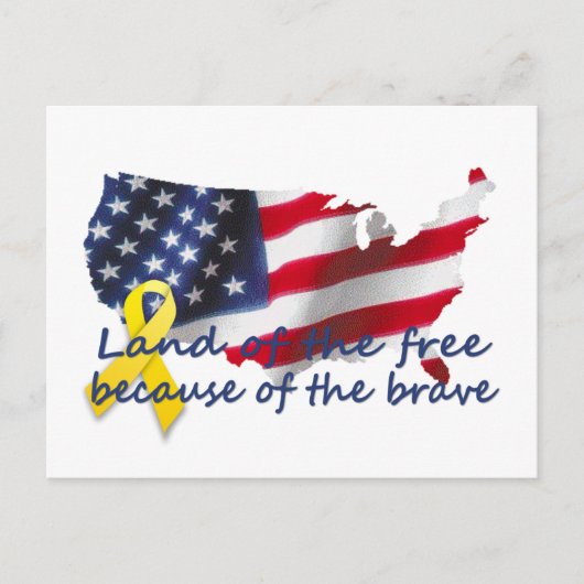 landofthefree briefkaart (Voorkant)